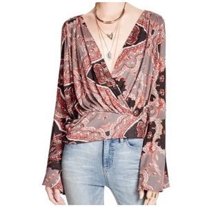Free People Fiona Bell Sleeve Top XS